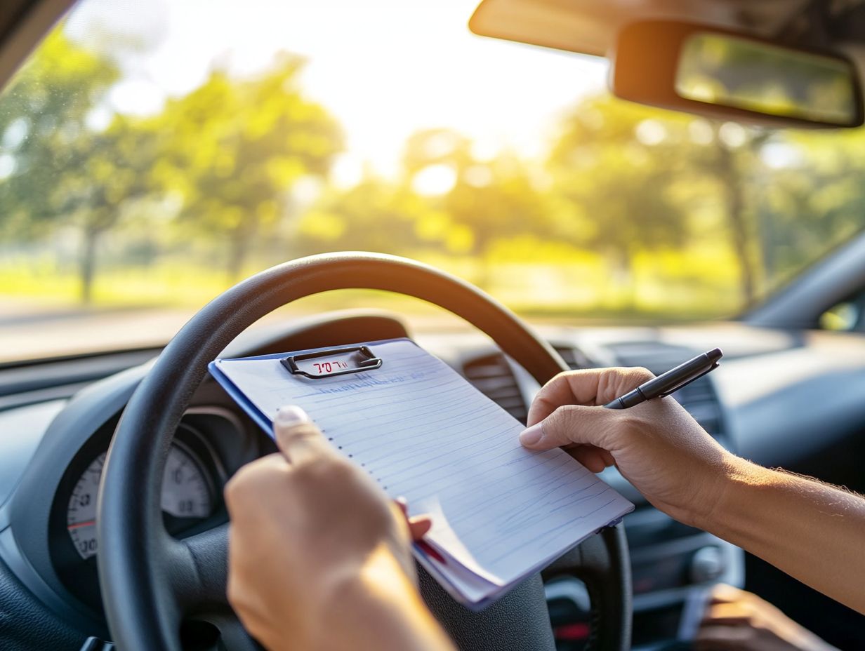 A person researching vehicle fuel efficiency ratings