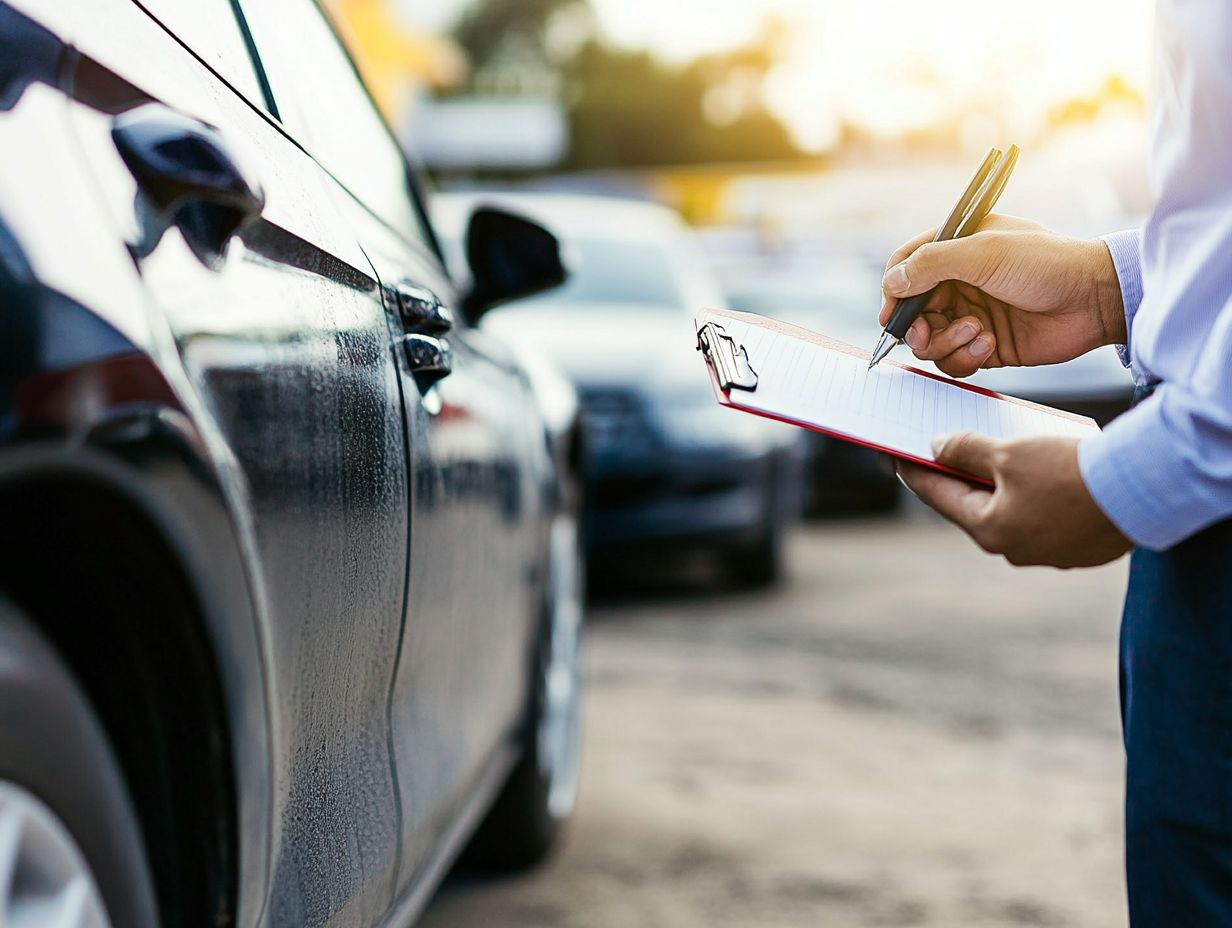 How can I check the mileage of a used car?