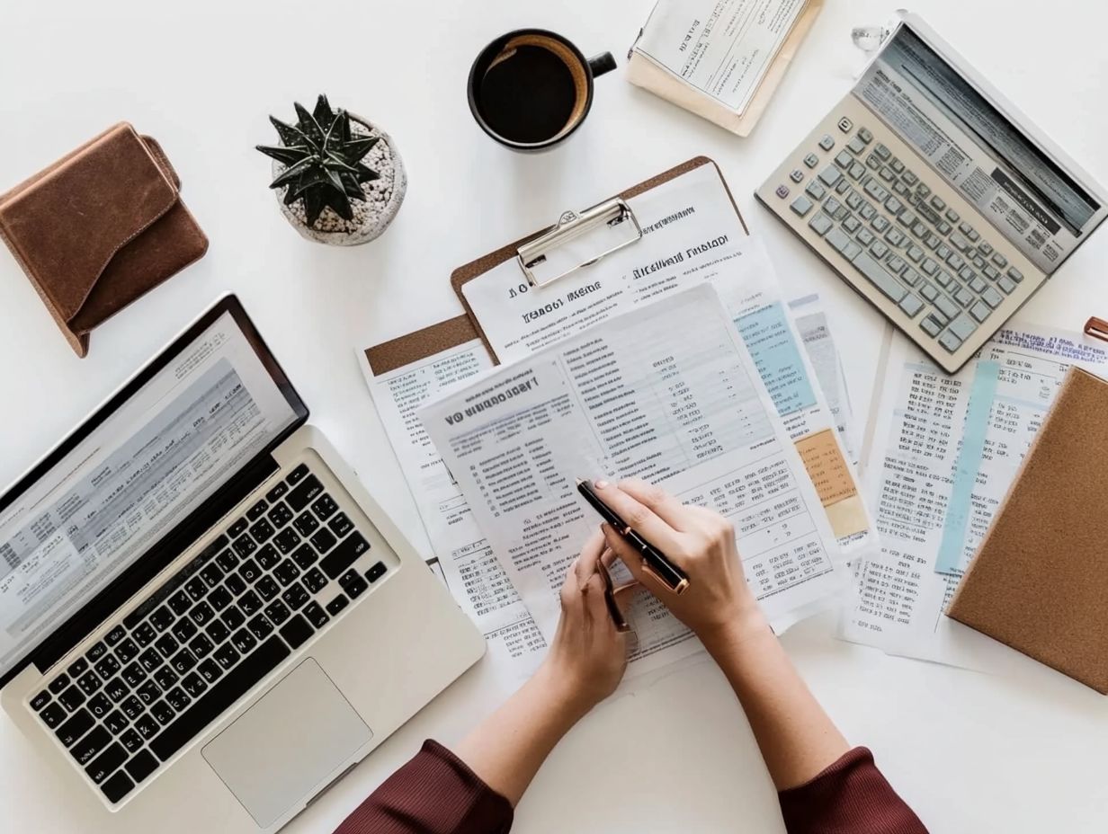 Flowchart illustrating how to calculate current and future financial needs.