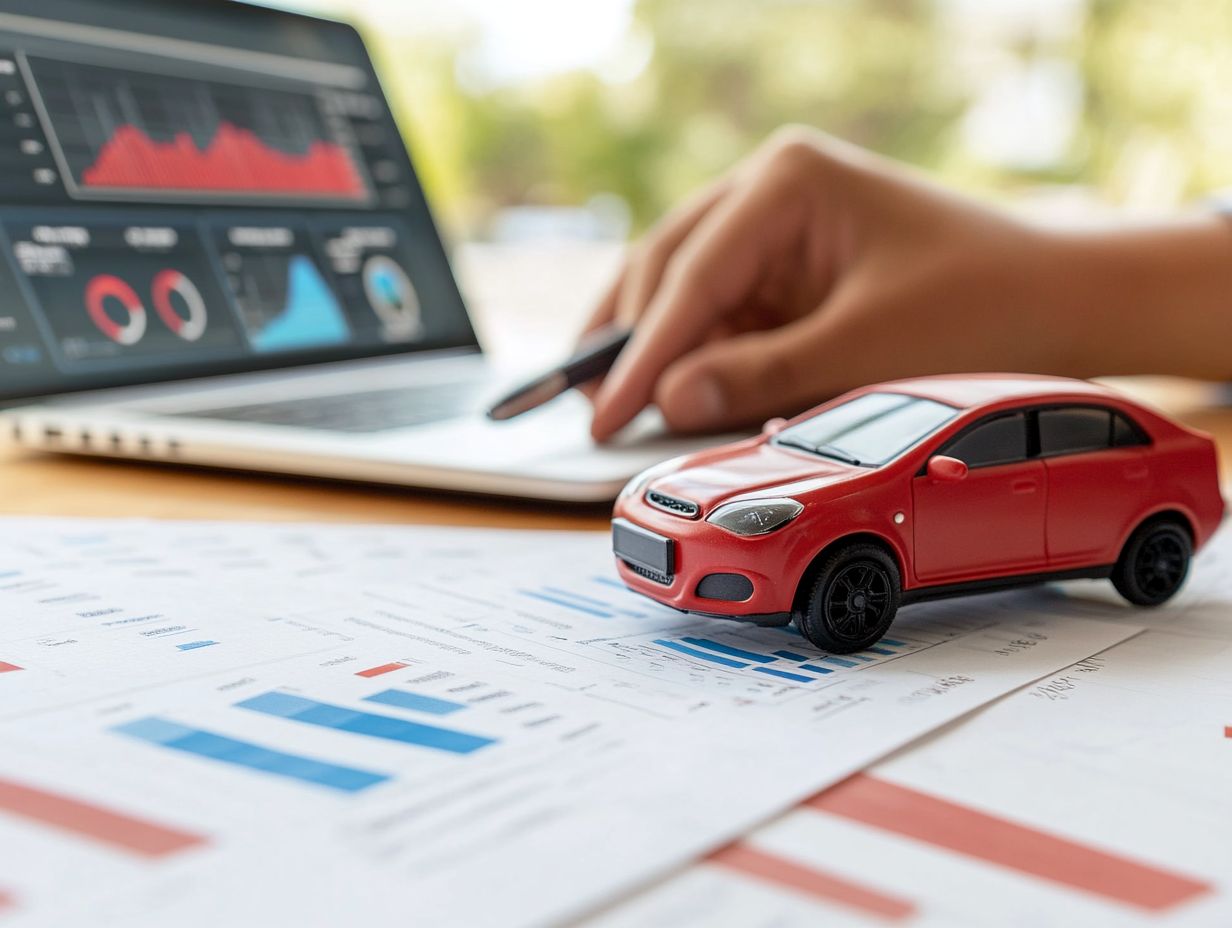 Graphical representation of evaluating car inspection costs.