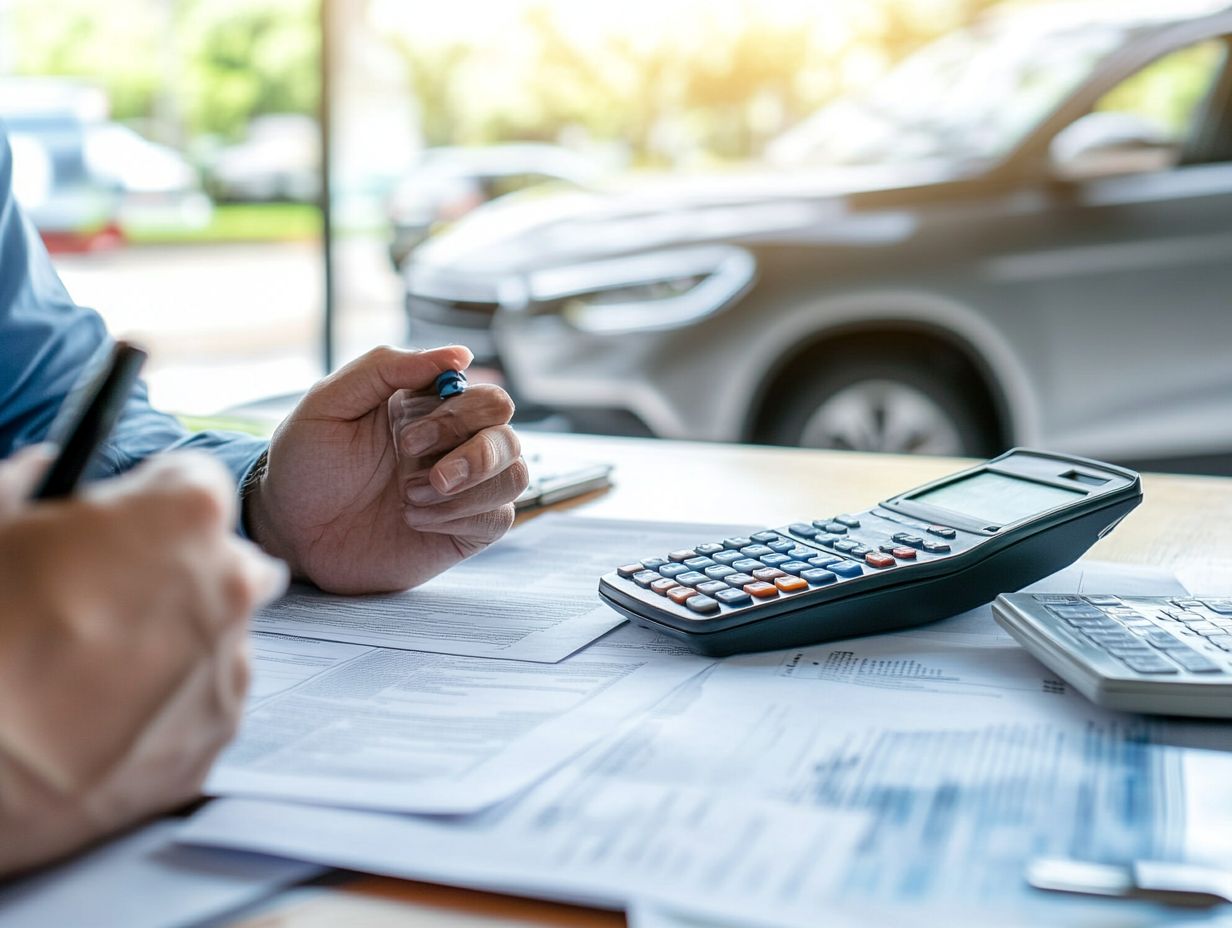 A visual guide on negotiating for the best financing deal when buying a vehicle.