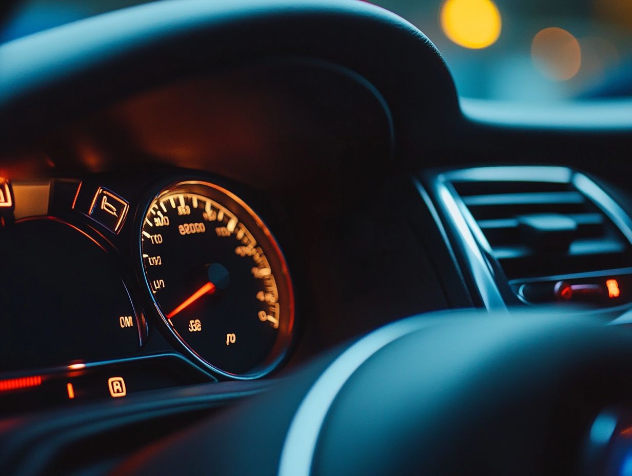 A clear image demonstrating how to read a mechanical odometer