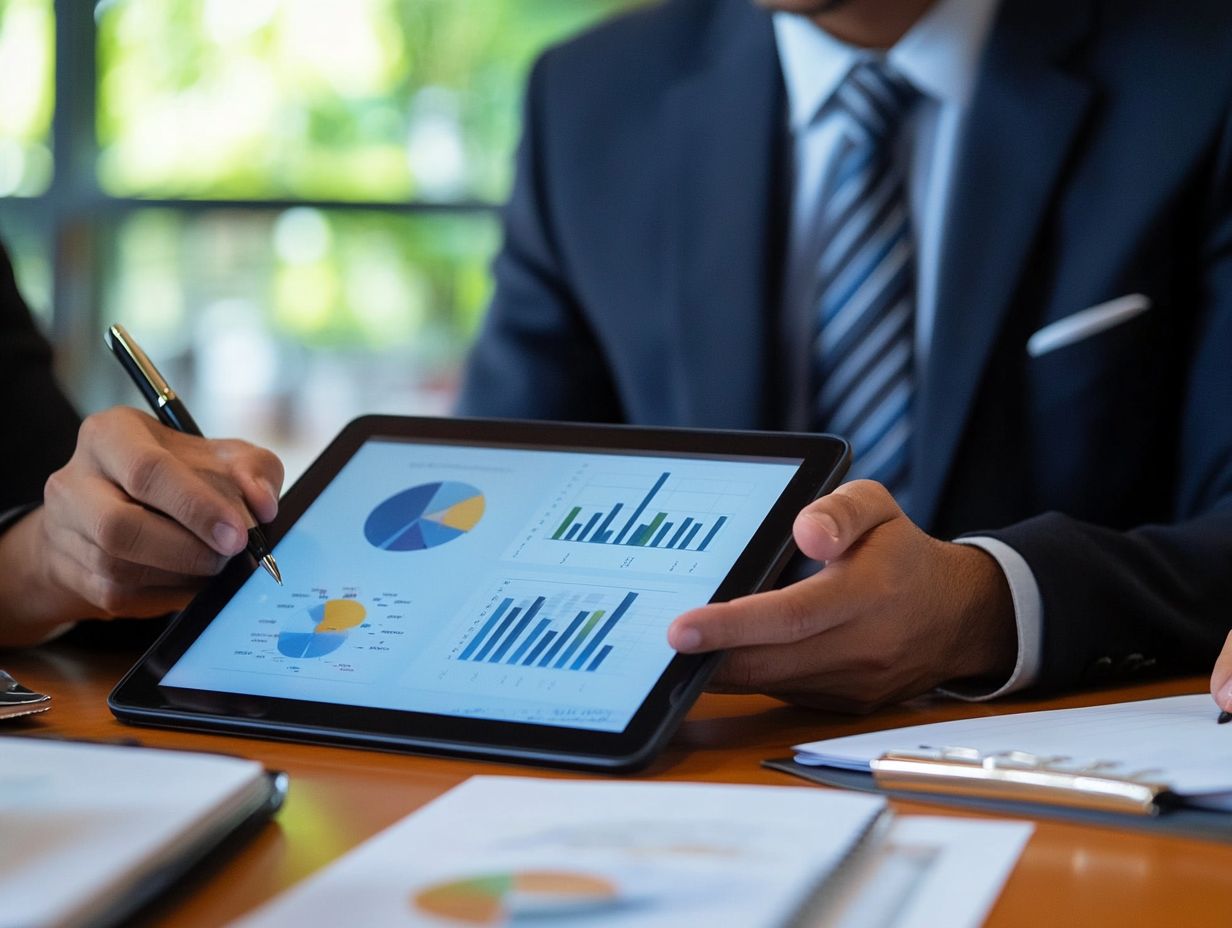 Visual representation of data collection and analysis methods for effective negotiation