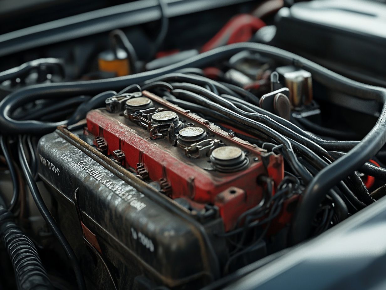 Image showing key electrical components in a car.