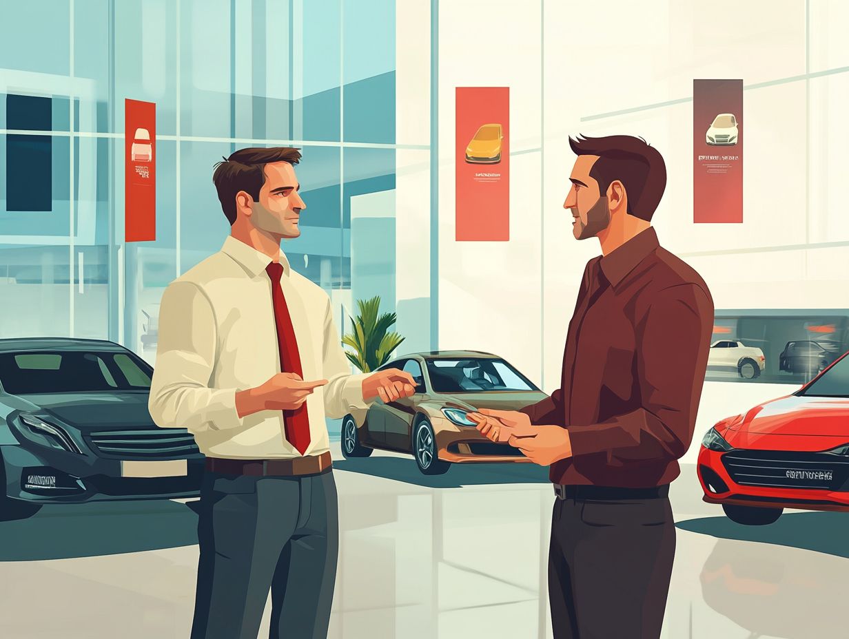 Image depicting frequently asked questions about car buying