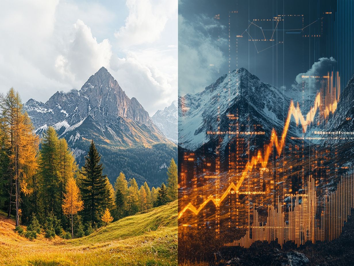 Graph showing the relationship between economic conditions, market trends, and interest rates.