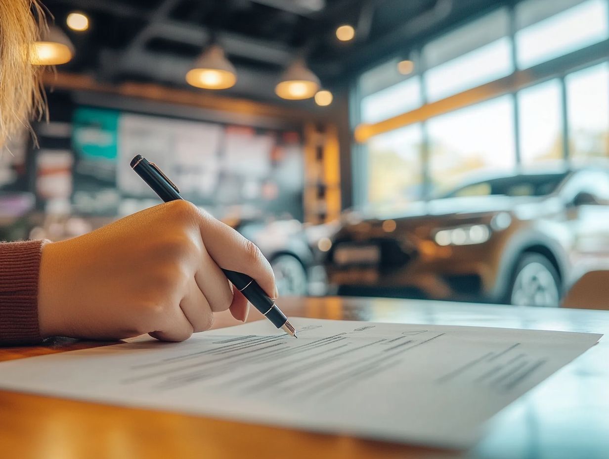 What is a lease agreement for a new car?